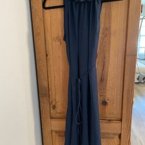 PinkBlush Maternity Blue Tie Dress